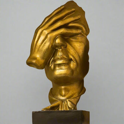 Abstract Thinker Art Statue