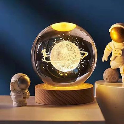 3D Galaxy Crystal Ball Night Lamp – A Universe of Light