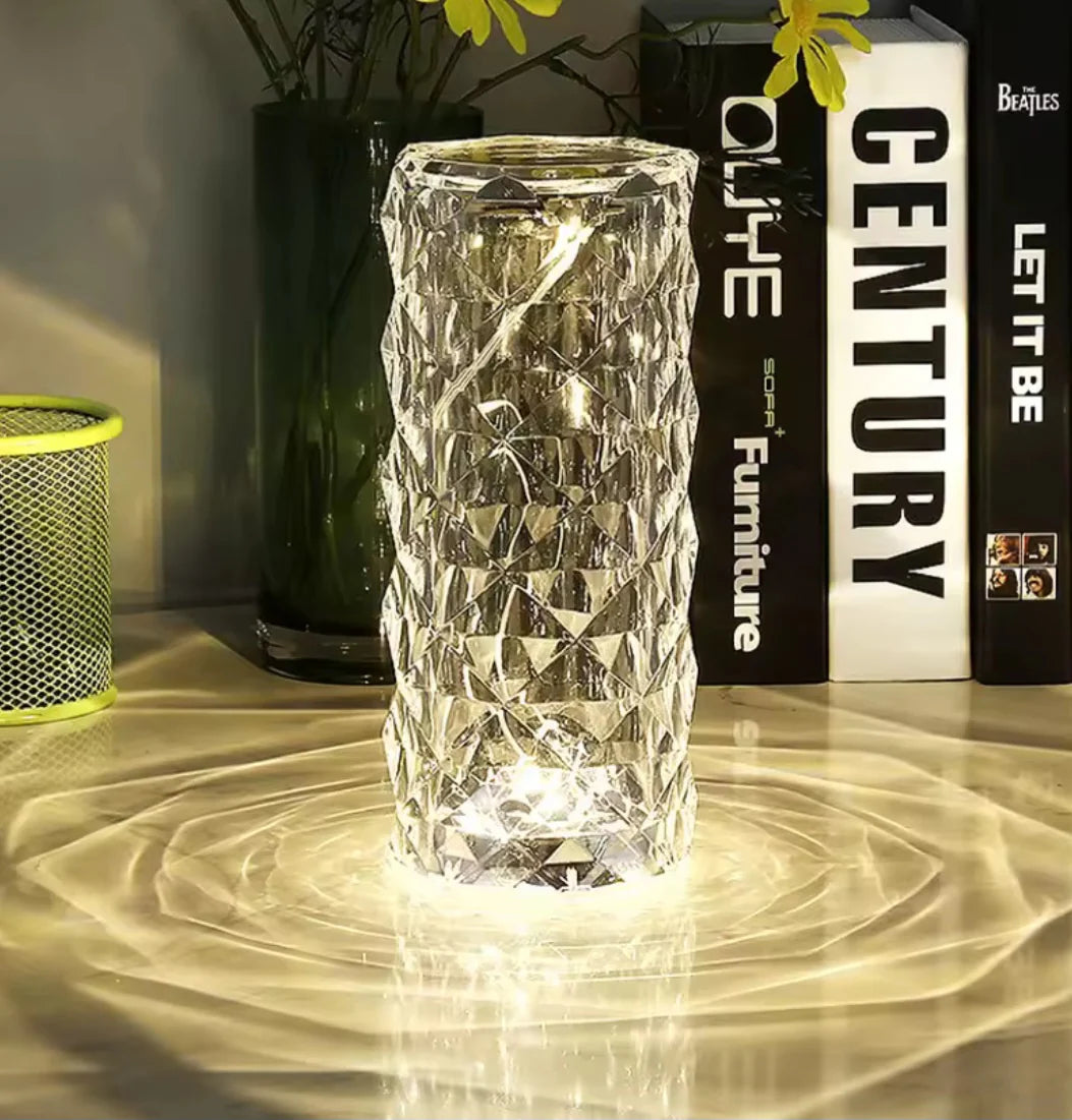 Crystal Rose Flower Lamp – Cool, Warm & Mix Light