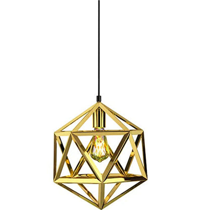 Hexagon Hanging Light Lamp Holder