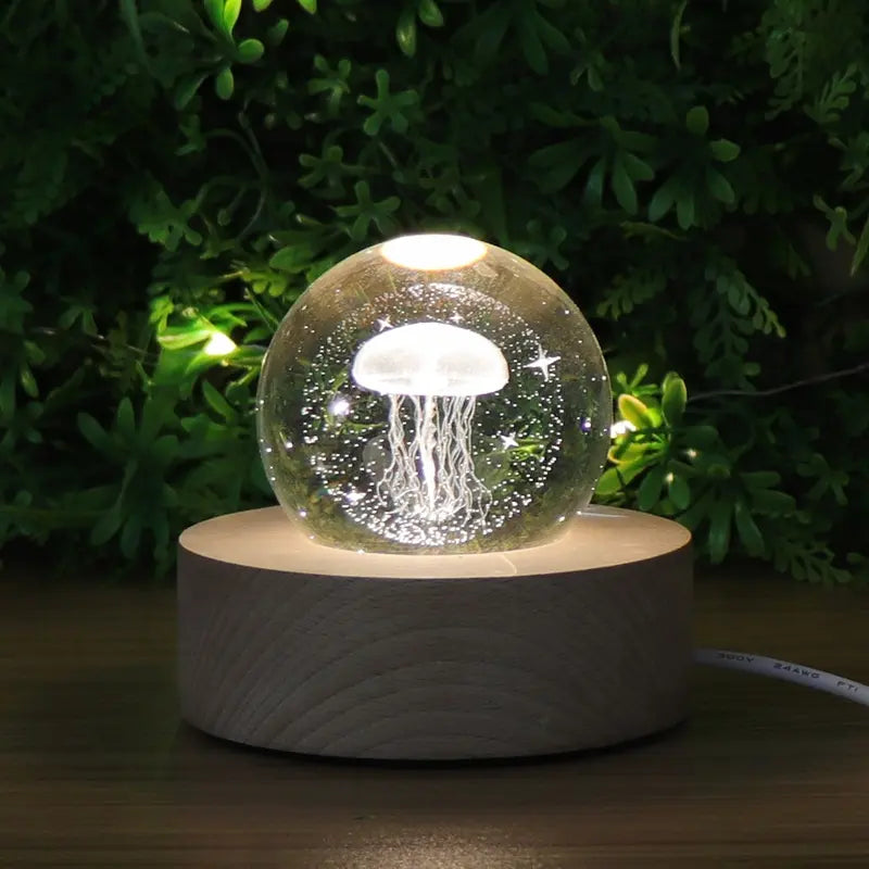 3D Galaxy Crystal Ball Night Lamp – A Universe of Light