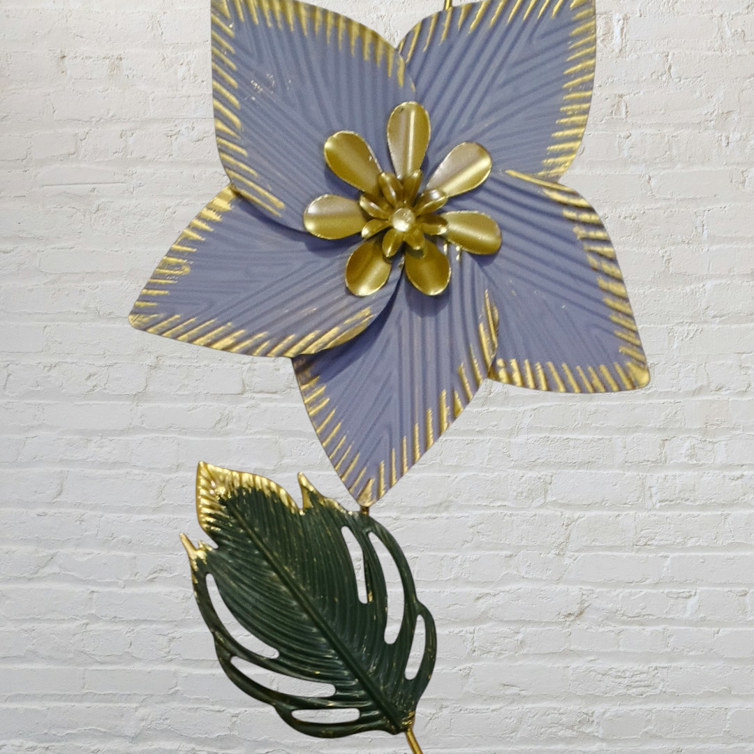 Metal Floral Wall Hanging Piece