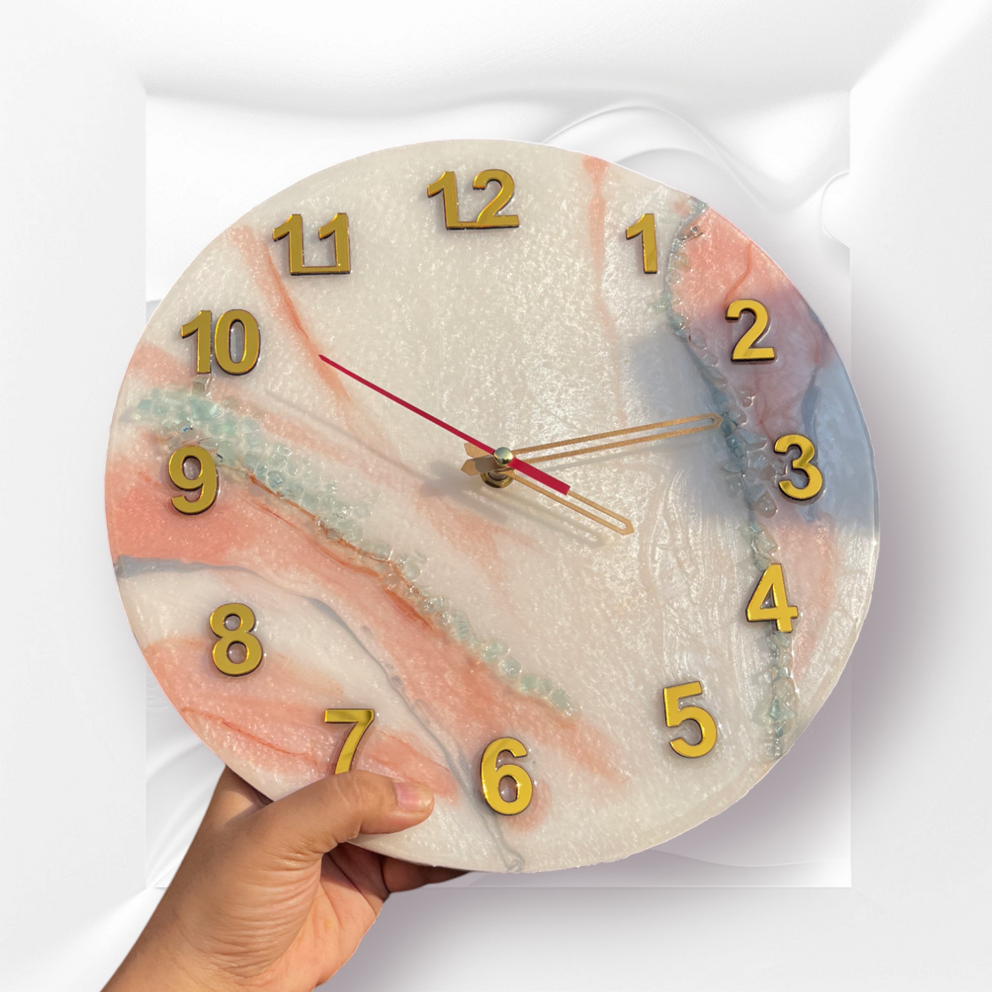 Handcrafted Epoxy Resin Wall Clock – A Perfect Fusion of Art & Time