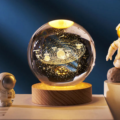 3D Galaxy Crystal Ball Night Lamp – A Universe of Light