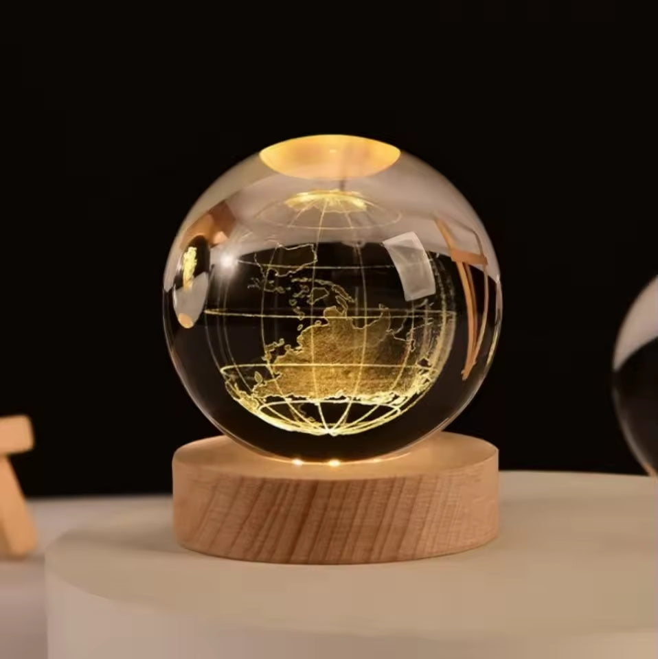 3D Galaxy Crystal Ball Night Lamp – A Universe of Light